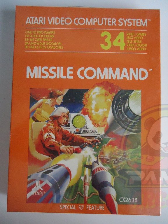 MISSILE COMMAND-ATARI VCS  2600-NTSC-BRAND NEW.