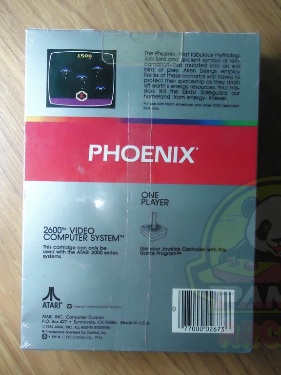 2600 PHOENIX-02 PHOENIX-ATARI VCS 2600-NTSC-BRAND NEW.