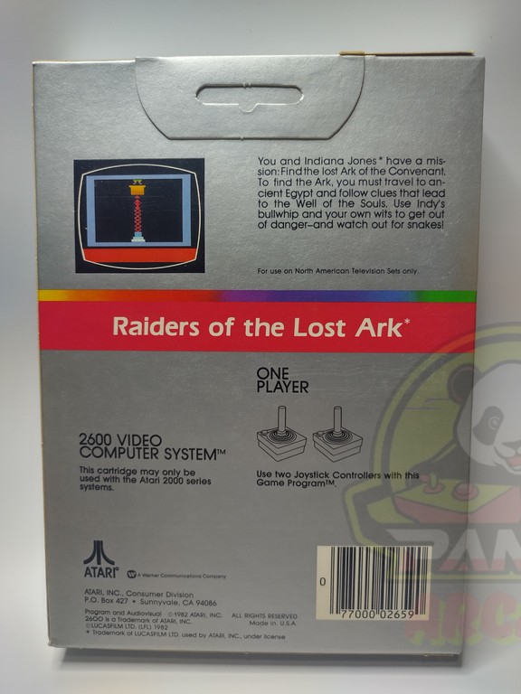 2600 RAIDERS-02 RAIDERS OF THE LOST ARK-ATARI VCS 2600-BRAND NEW-NTSC