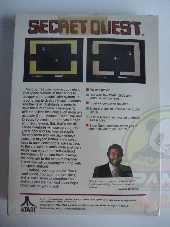 2600 SECRET QUEST-02 SECRET QUEST-ATARI VCS 2600-NTSC-BRAND NEW.