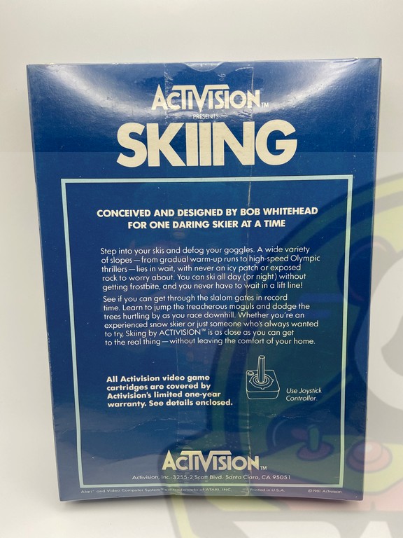 2600 SKIING-01 (2) SKIING-ATARI VCS 2600-NTSC-BRAND NEW.