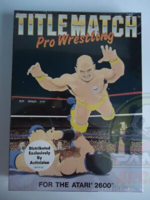 TITLE MATCH PRO WRESTLING-ATARI VCS 2600-NTSC-BRAND NEW.