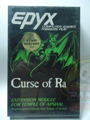 400-800 CURSE OF RA-01 DUNJONQUEST CURSE OF RA-ATARI 400/800-NTSC-BRAND NEW.