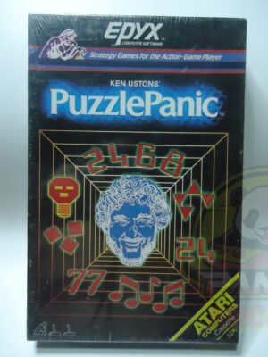 400-800 PUZZLE PANIC-01 PUZZLE PANIC-ATARI 400/800/1200-NTSC-BRAND NEW.