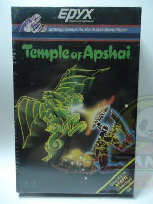 400-800 TEMPLE OF APSHAI-01 TEMPLE OF APSHAI ATARI 400/800-CASSETTE 48K-NTSC-BRAND NEW.