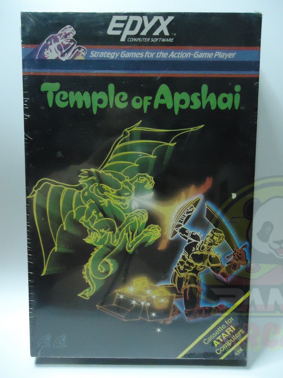 TEMPLE OF APSHAI ATARI 400/800-CASSETTE 48K-NTSC-BRAND NEW.