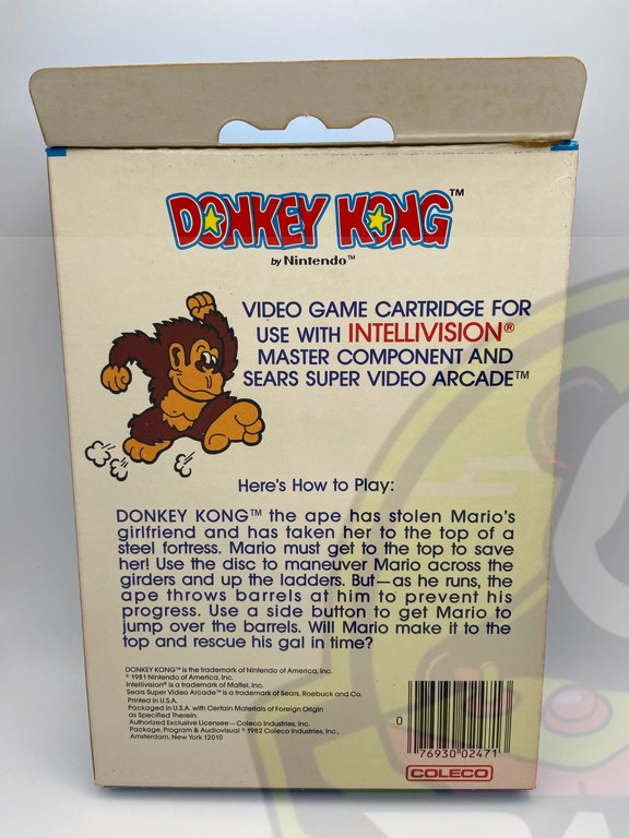 INTELLIVISION DONKEY KONG-01 (2) DONKEY KONG-INTELLIVISION-NTSC-BRAND NEW.