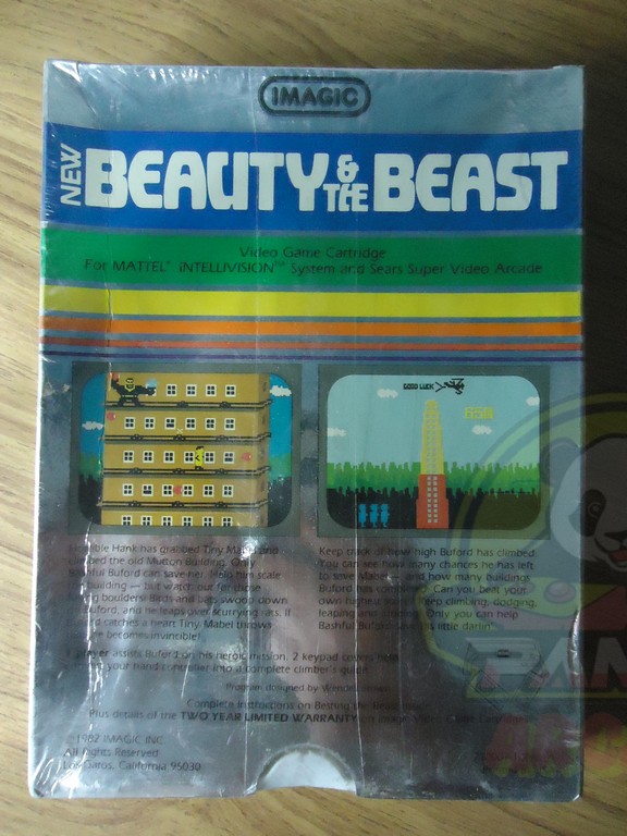 BEAUTY & THE BEAST-INTELLIVISION-NTSC-BRAND NEW.