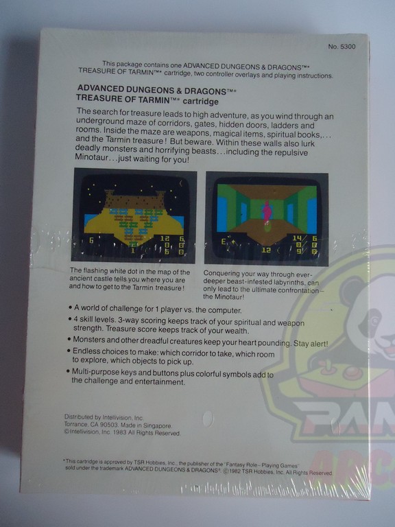 ADVANCE DUNGEONS & DRAGONS: TREASURE OF TARMIN INTELLIVISION-NTSC-BRAND NEW.