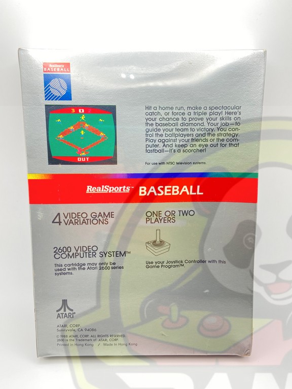 2600 BASEBALL REAL SPORTS-001 (2) REALSPORTS BASEBALL-ATARI VCS 2600 - NTSC - BRAND NEW