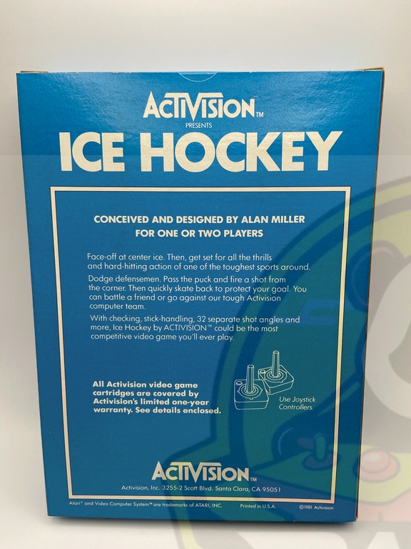 2600 ICE HOCKEY-01 (2) ICE HOCKEY-ATARI VCS 2600-CARTRIGDE-NTSC-BRAND NEW.
