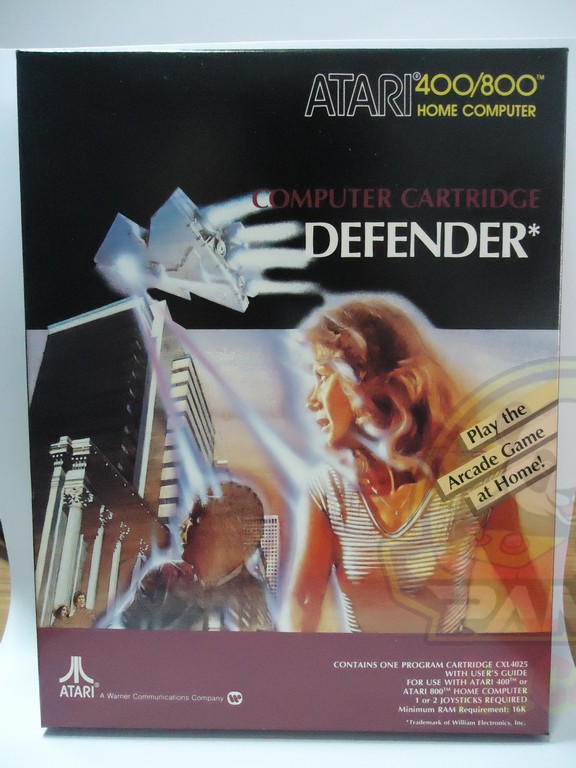 DEFENDER-ATARI 400/800-CARTRIDGE CXL 4025-NTSC-BRAND NEW