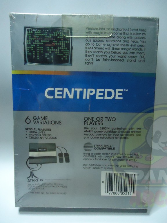 5200 CENTIPEDE-02 CENTIPEDE-ATARI 5200-NTSC-BRAND NEW.