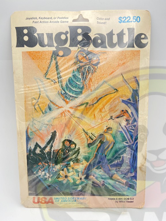 BUG BATTLE-APPLE II-NTSC-BRAND NEW.