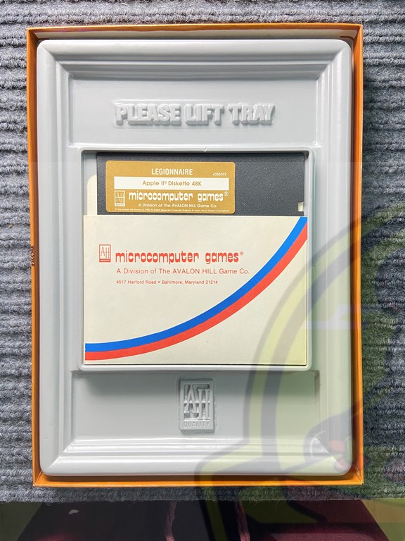 LEGIONNAIRE-APPLE II+,IIe,IIc,IIgs-DISKETTE-NTSC-BRAND NEW.