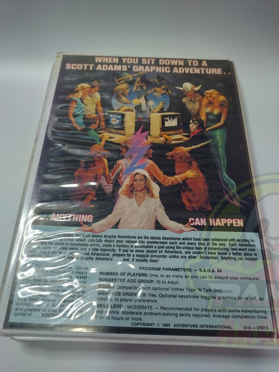 APPLE2 VOODOO CASTLE-03 SAGA # 4: VOODOO CASTLE - APPLE 2 -DISKETTE 48K-NTSC-BRAND NEW.