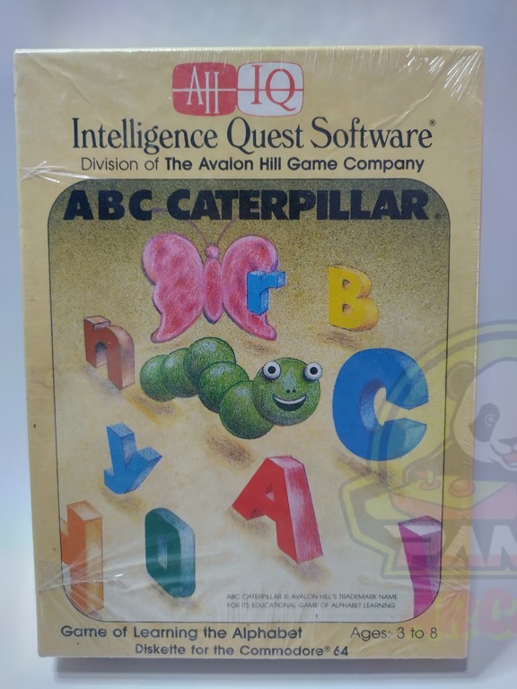ABC CATERPILLAR-DISKETTE FOR THE COMMODORE 64-NTSC-BRAND NEW
