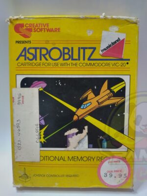 ASTROBLITZ-COMMODORE VIC-20-CARTRIDGE-NTSC-BRAND NEW.