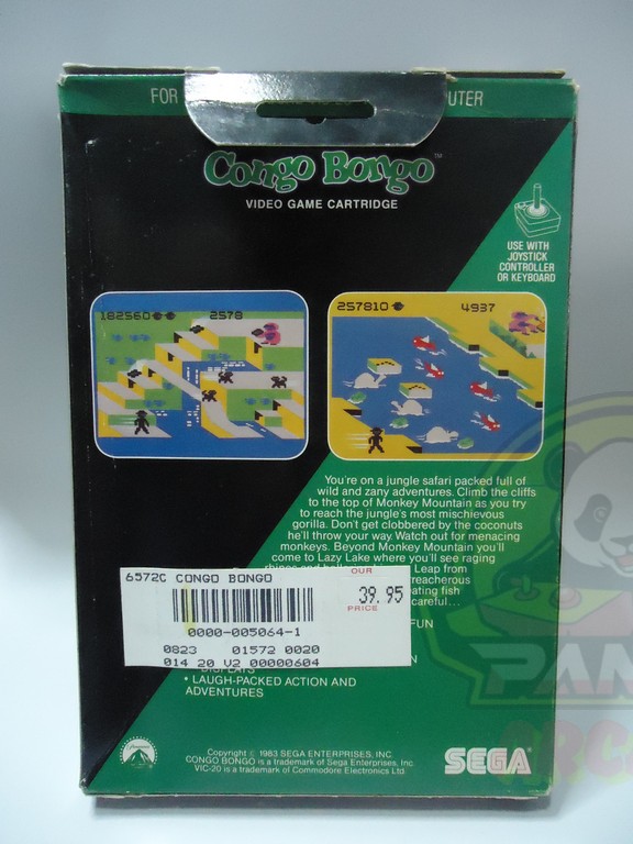 COMMODOREVIC20 CONGO BONGO-02 CONGO BONGO-COMMODORE VIC-20-HOME COMPUTERS-NTSC-BRAND NEW.