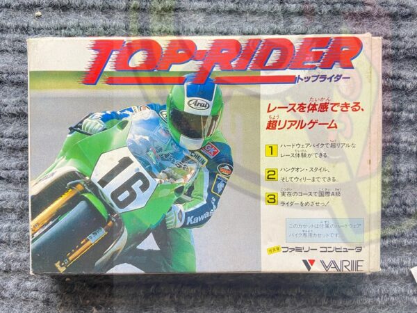 FAMICON TOP RAIDER-001 (1) TOP RIDER-FAMICOM-FAMILY COMPUTER FC-NINTENDO- JAPAN VER-NTSC-BRAND NEW