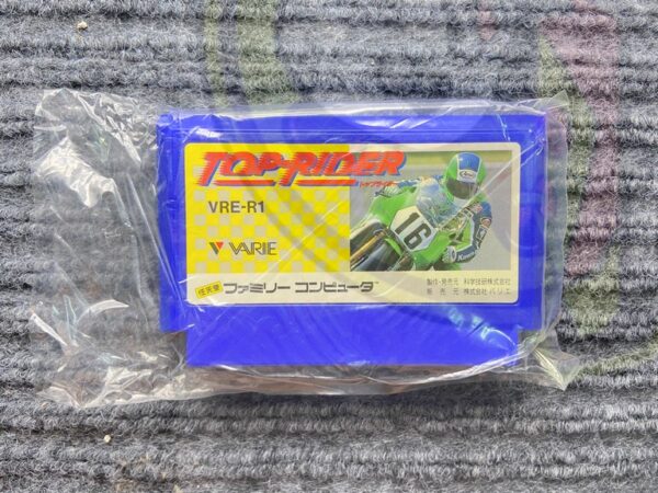 FAMICON TOP RAIDER-001 (3) TOP RIDER-FAMICOM-FAMILY COMPUTER FC-NINTENDO- JAPAN VER-NTSC-BRAND NEW