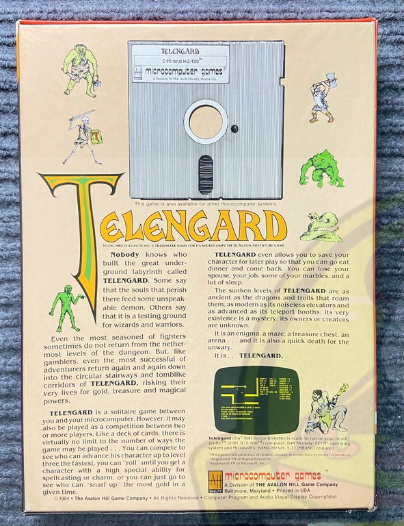 TELENGARD-HEATH/ZENITH-Z-90,H/Z-100-DISKETTE-NTSC-BRAND NEW.