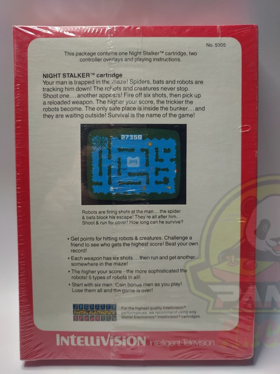 NIGHT STALKER-MATTEL INTELLIVISION-NTSC-BRAND NEW.