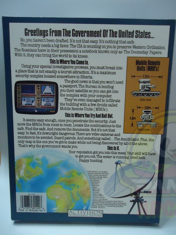 HACKER II: THE DOOMSDAY PAPERS- ATARI ST-NTSC-BRAND NEW.