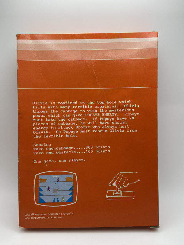 POPEYE-ATARI VCS 2600-NTSC-BRAND NEW.