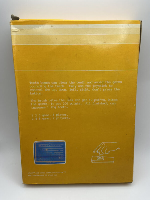 TOOTH BRUSH- ATARI VCS 2600-NTSC-BRAND NEW.