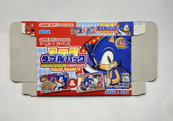 NINTENDO GAME BOY ADVANCE-SONIC ADVANCE+SONIC PINBALL PARTY COMBO PACK.