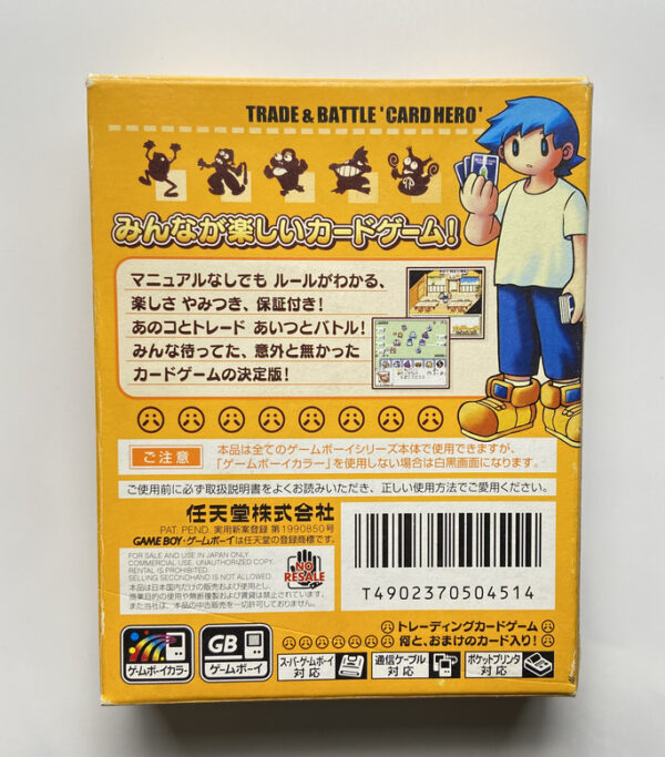 NINTENDO GAME BOY COLOR-CARD HERO:TRADING & BATTLE.