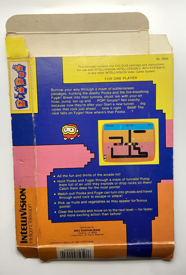 MATTEL INTELLIVISON- DIG DUG.